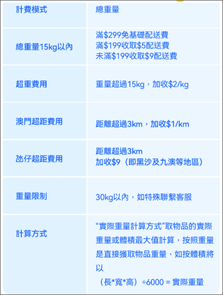 闪蜂app配送费用规则明细