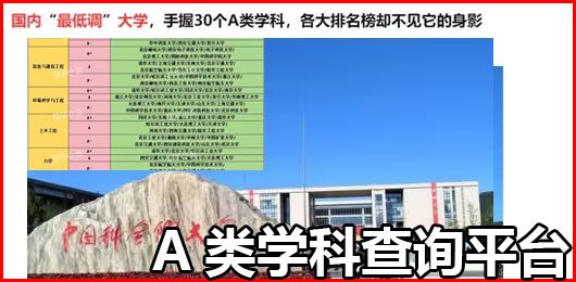 怎么查大学的a类学科