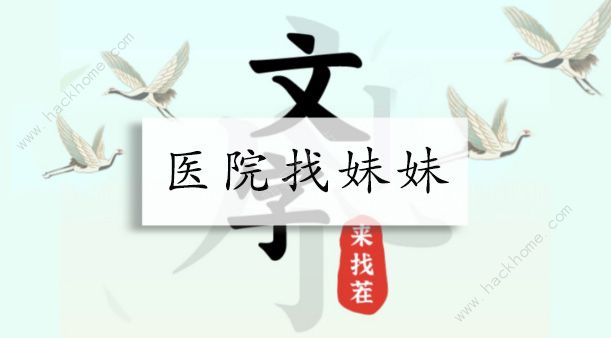 文字来找茬医院找妹妹怎么过