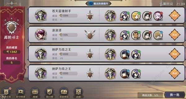 纳萨力克之王PVP强力角色排行榜