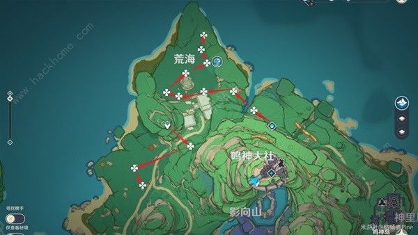 原神4.3绯樱绣球采集路线位置大全 最新绯樱绣球收集图一览[多图]图片1