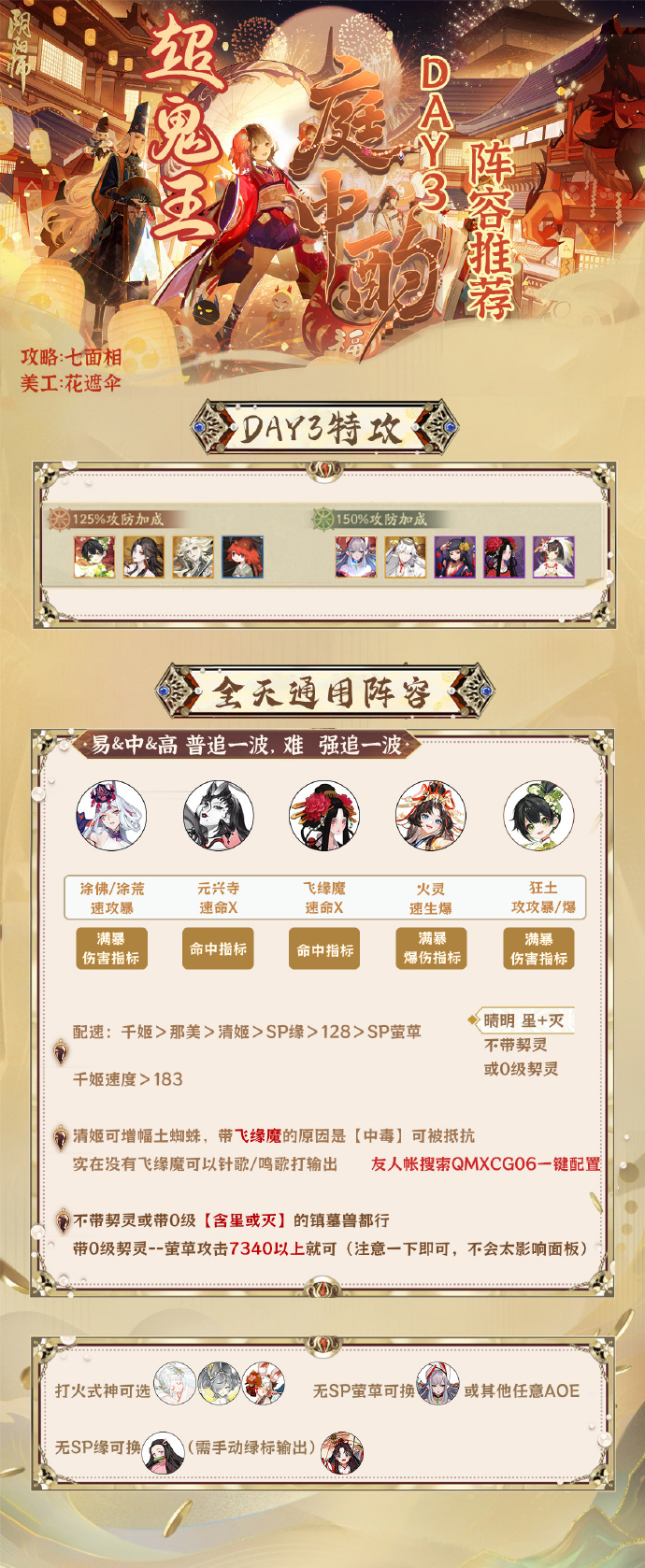 阴阳师超鬼王DAY3阵容推荐