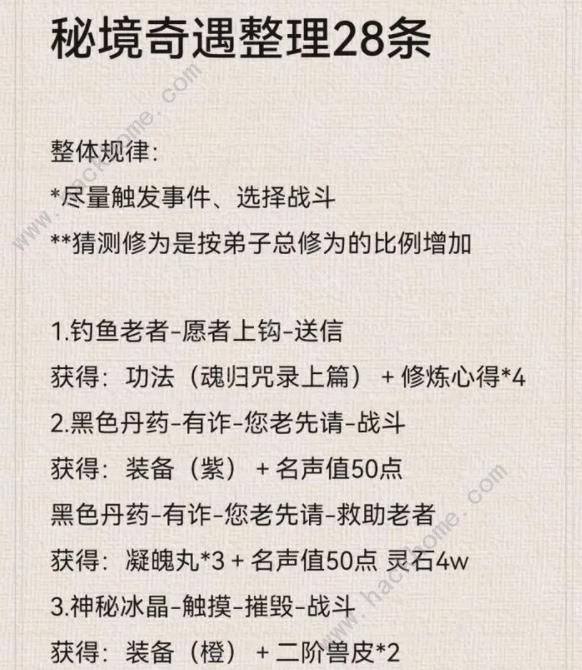 最强祖师秘境奇境攻略大全