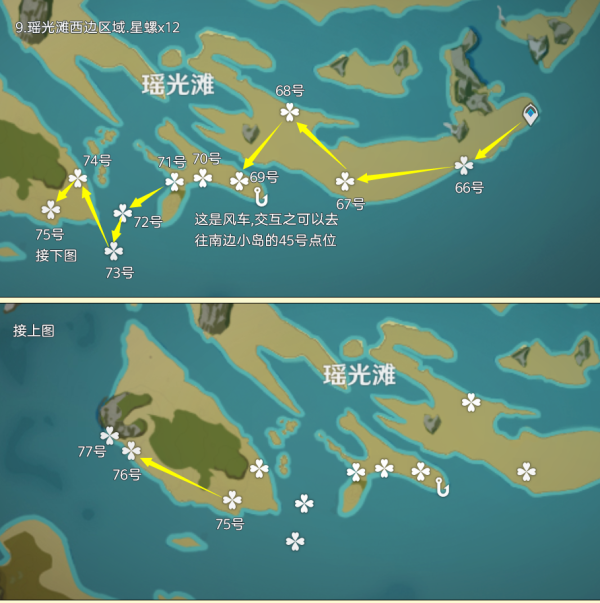 原神星螺全采集路线一览