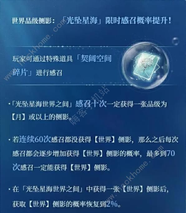 世界之外光坠星海活动规则是什么